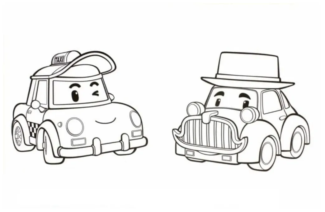 Robocar poli gratis cetak
