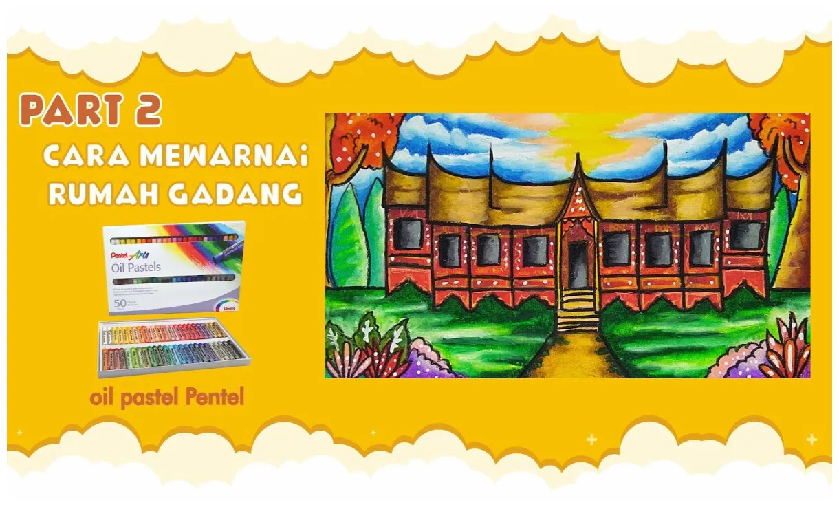 84+ gambar foto sketsa rumah gadang berwarna yang harus kamu coba