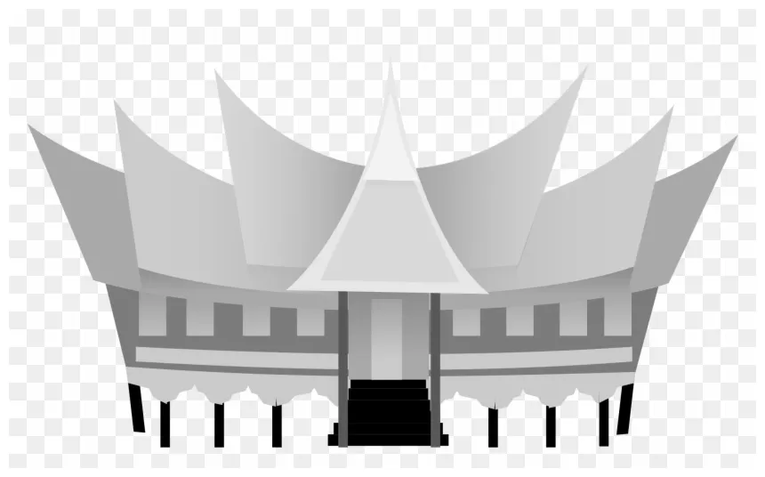 Gambar / cara menggambar dan mewarnai rumah adat