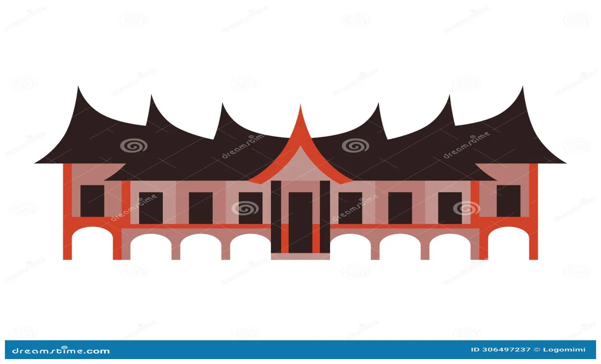 Cara menggambar dan mewarnai rumah adat gadang belajar menggambar rumah
