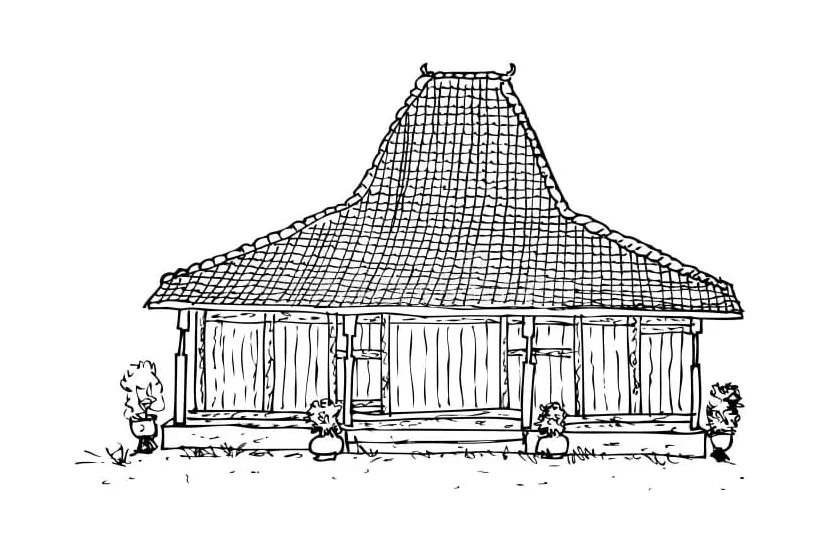 Rumah joglo sangat sederhana