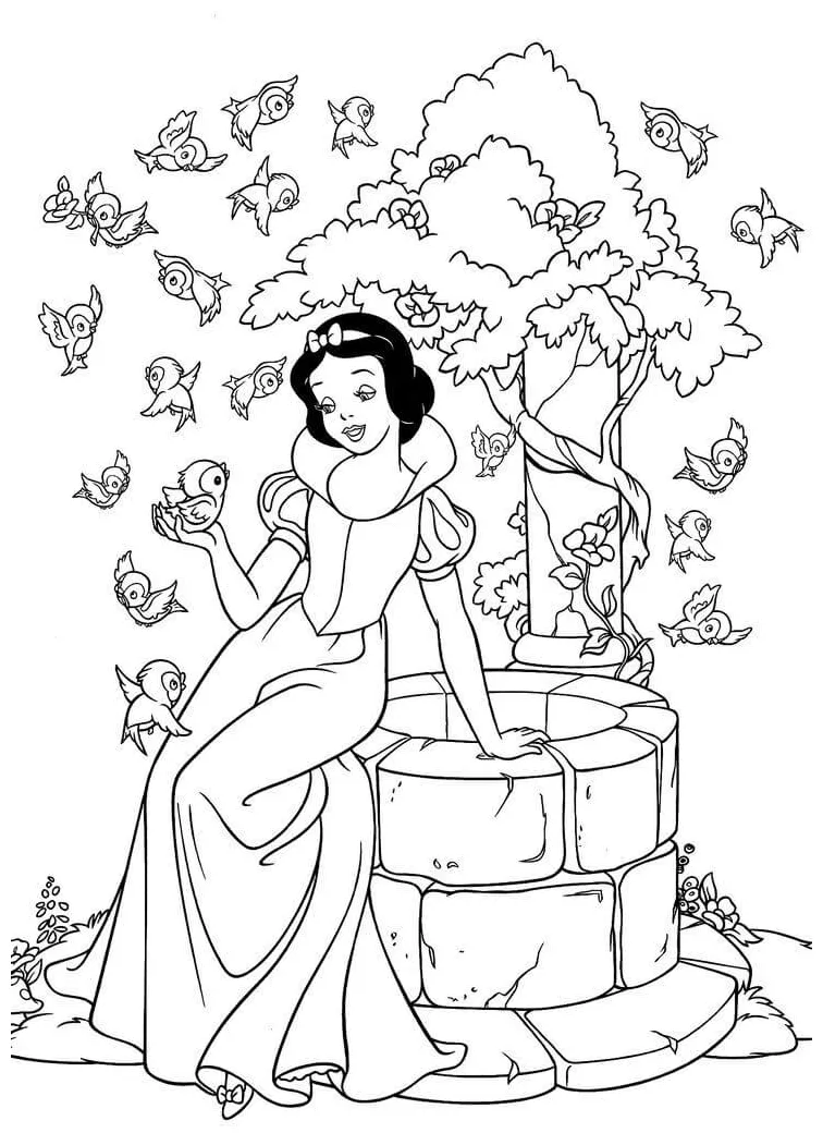 Putri salju dan burung