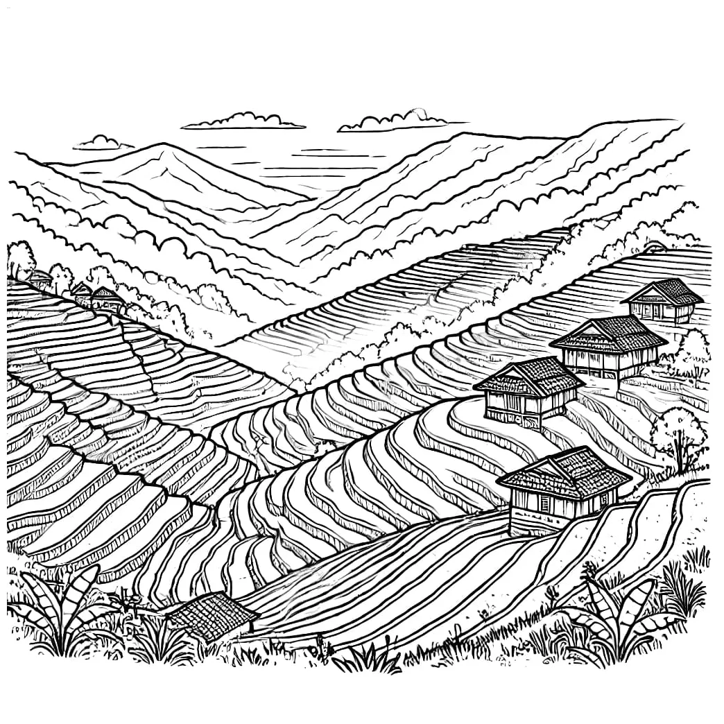 Sawah pegunungan