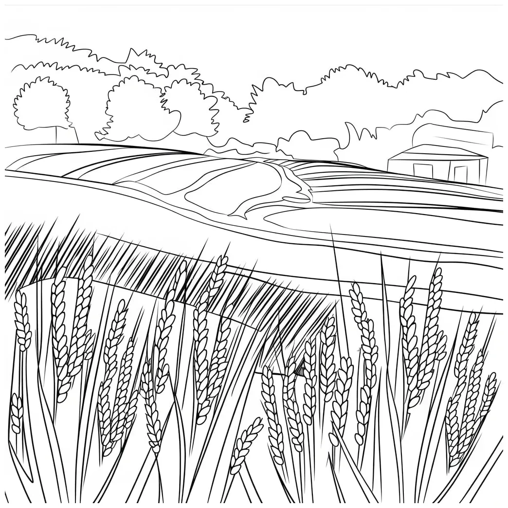Sketsa sawah