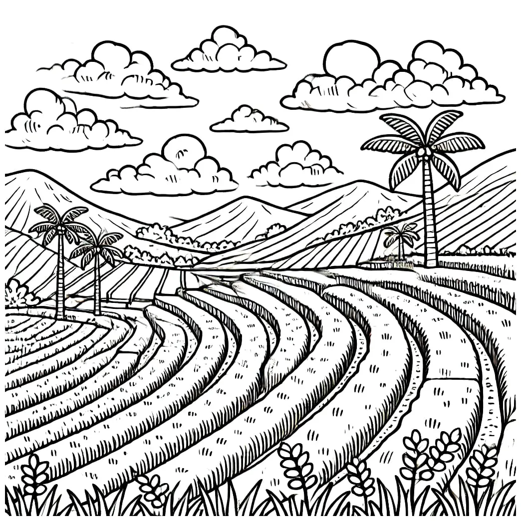 Sawah untuk dicetak