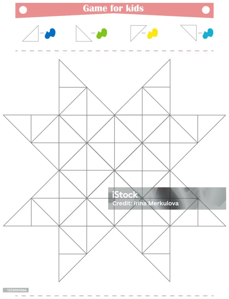Permainan untuk anakanak dengan warna yang