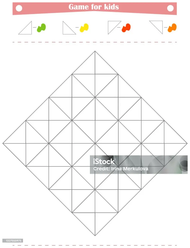 Permainan untuk anakanak dengan warna yang