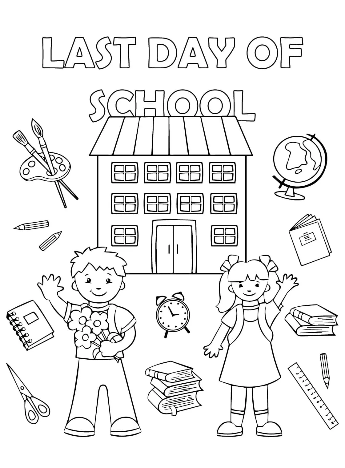 Hari terakhir sekolah dapat dicetak