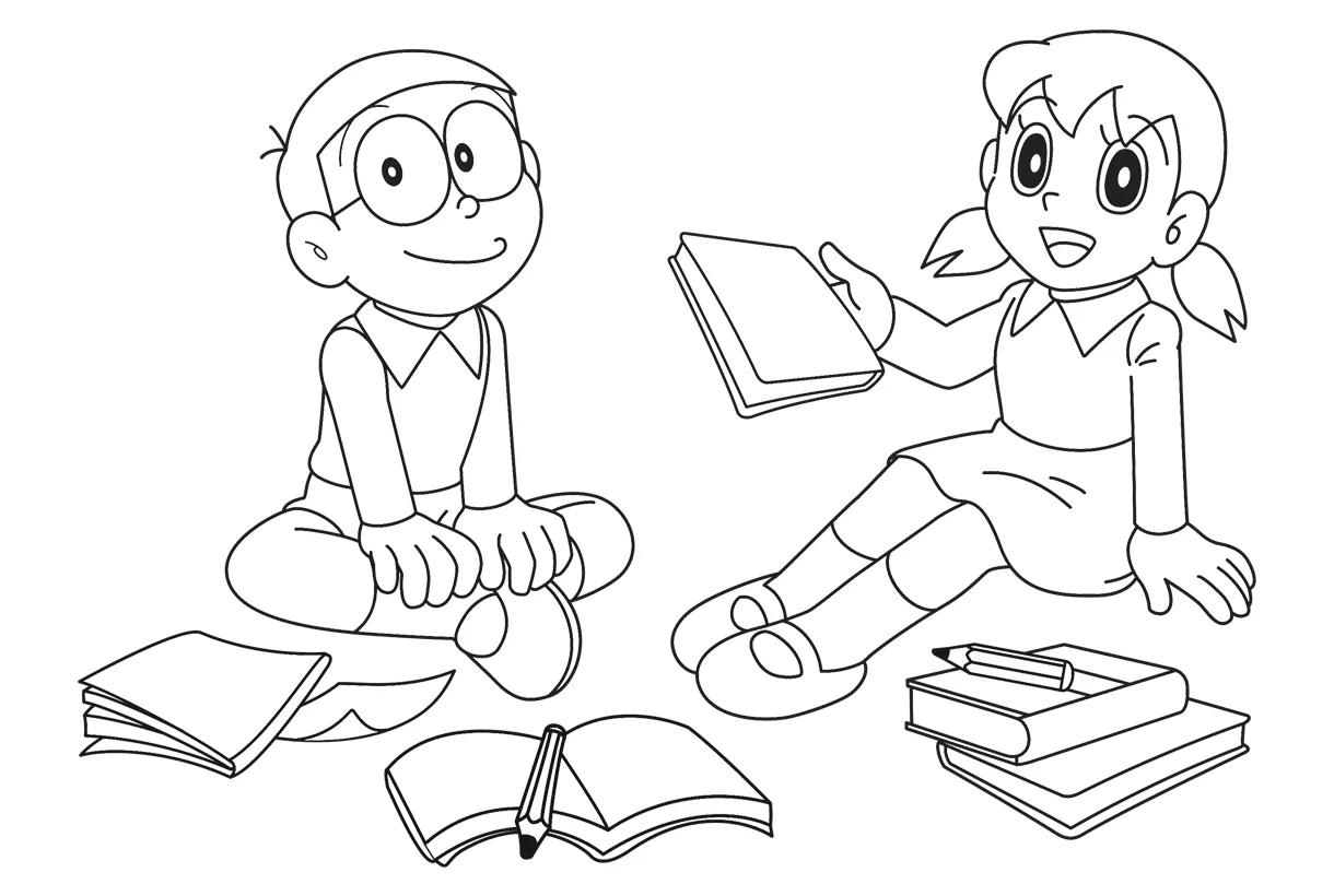 Detail mewarnai gambar shizuka mewarnai doraemon koleksi nomer 25