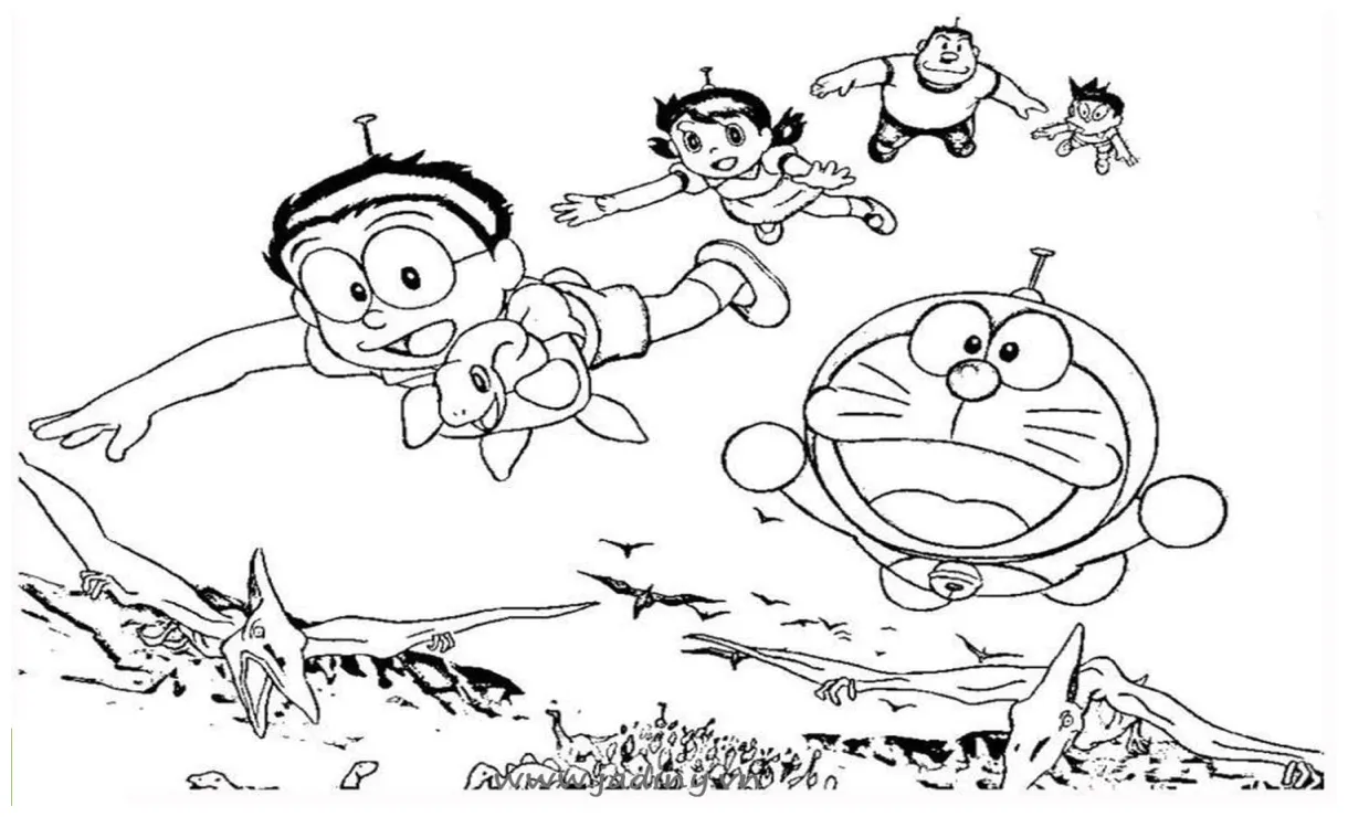 Detail mewarnai gambar shizuka mewarnai doraemon koleksi nomer 14