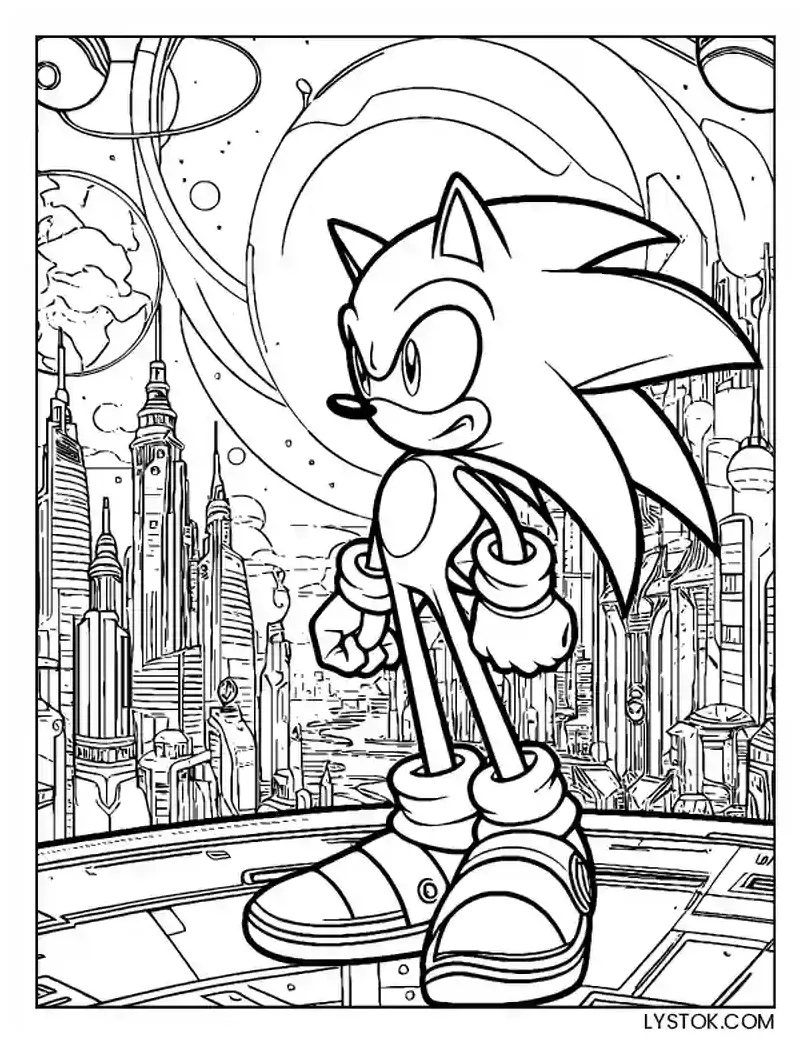 31 Dapat Dicetak Gratis Sonic Mewarnai Gambar untuk Dewasa dan Anak