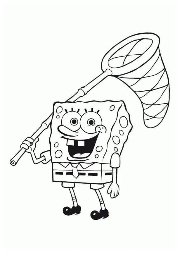 Spongebob yang tersenyum