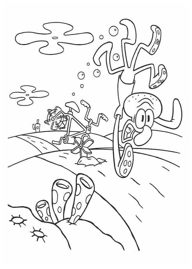 Squidward yang boleh dicetak