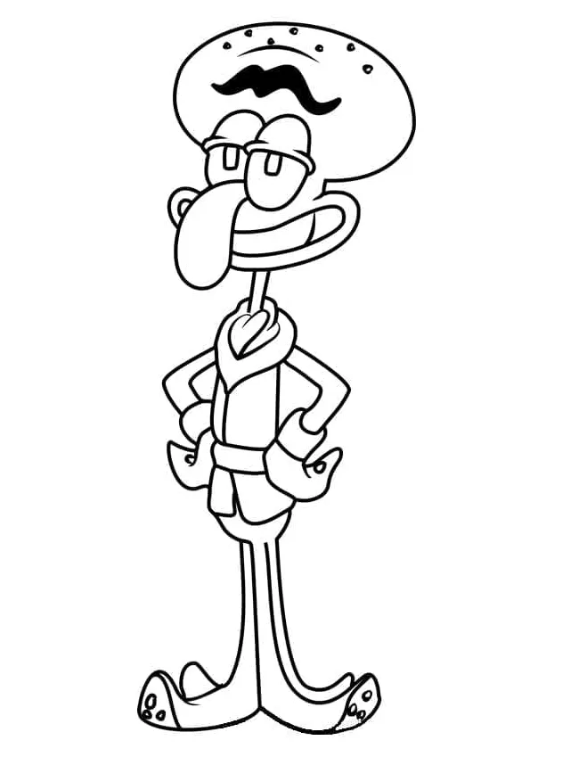 Squidward gembira
