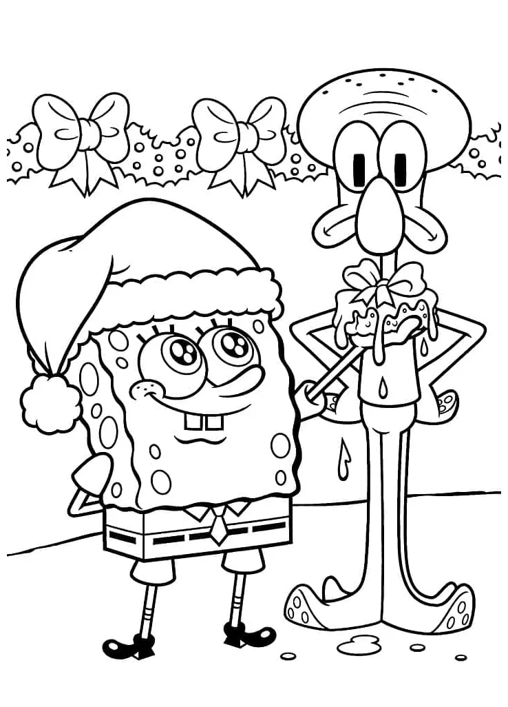 Squidward natal dan spongebob