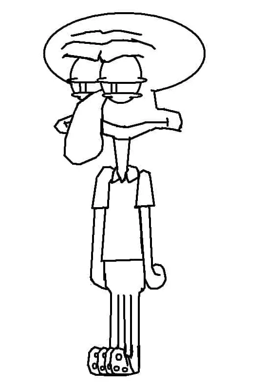 Squidward tentacles daripada spongebob