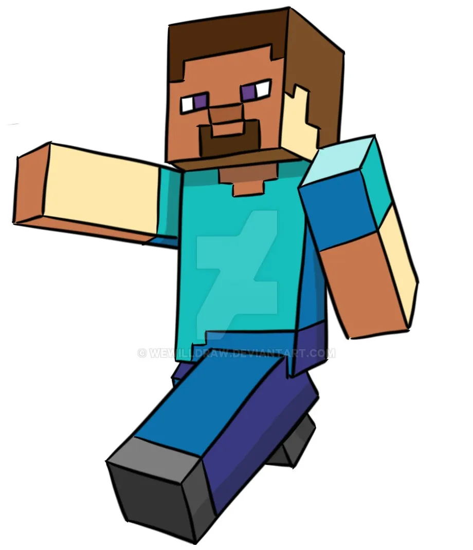 Minecraft steve by wewilldraw on deviantart