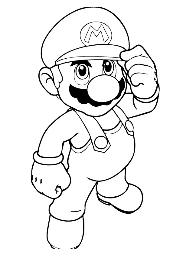 Gambar mewarnai mario bros