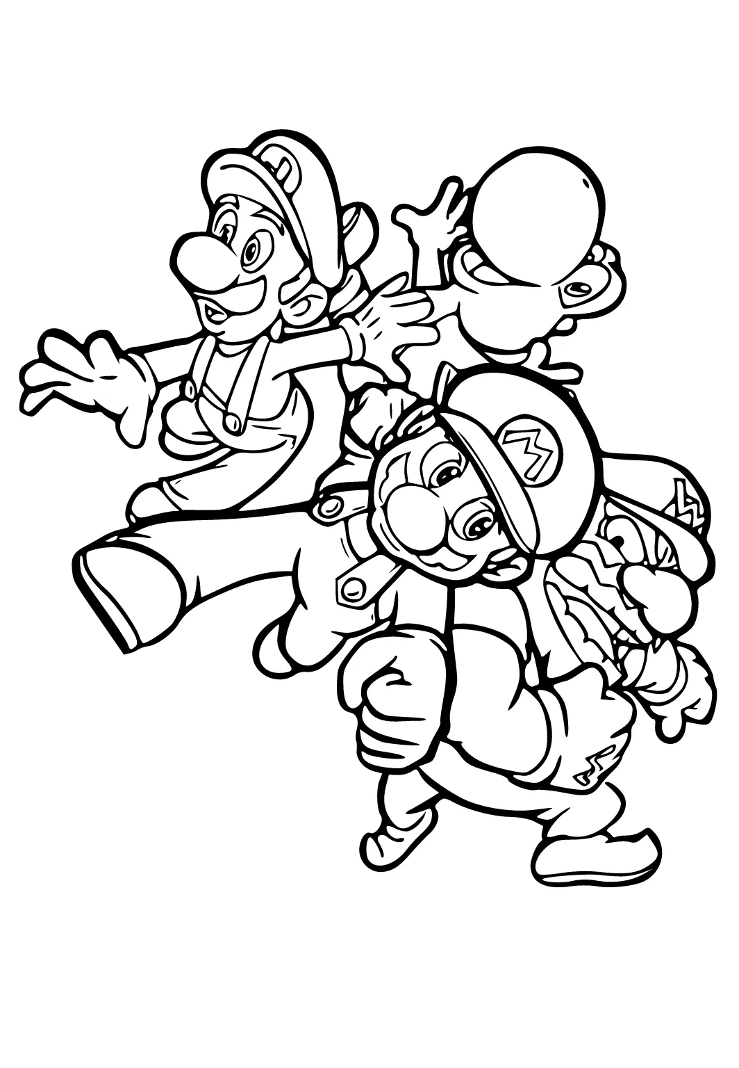 Dapat dicetak gratis super mario karakter mewarnai gambar untuk dewasa