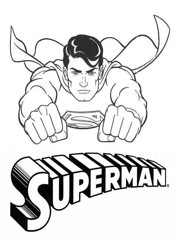 Mewarnai Superman