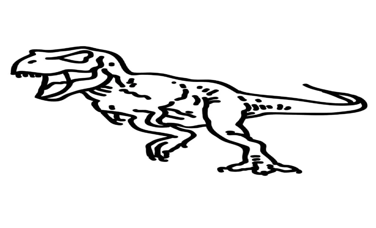 Menggambar t-rex