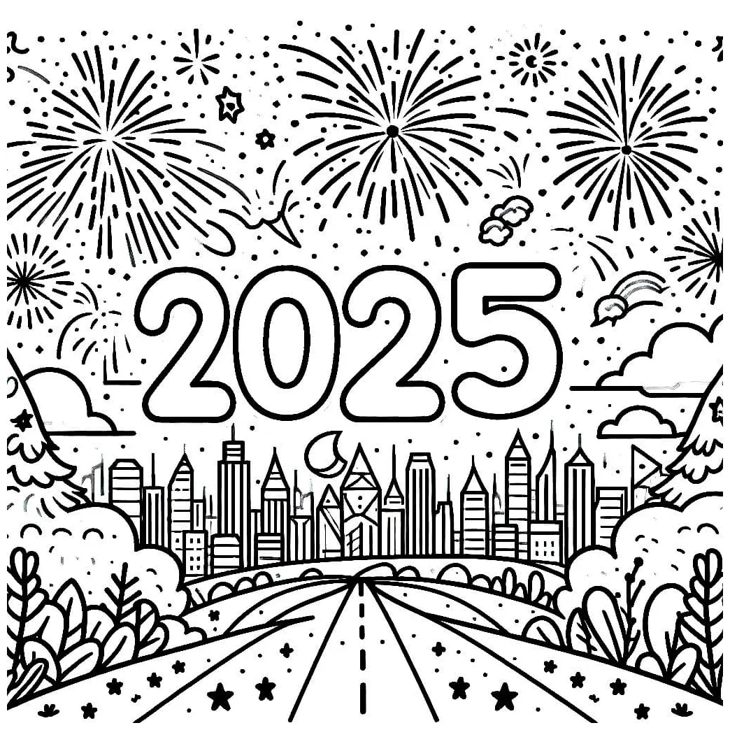 Kota selamat tahun baru 2025