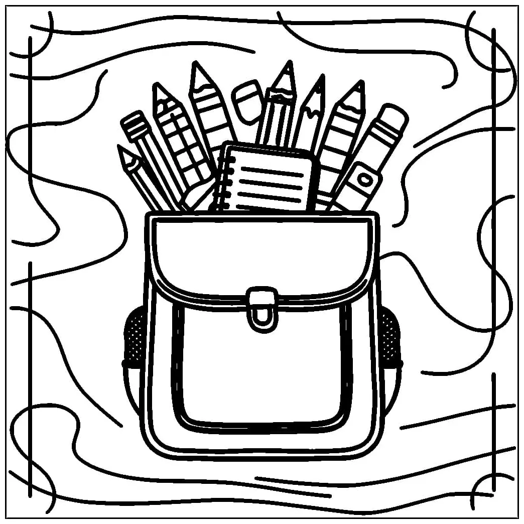 Tas sekolah sederhana