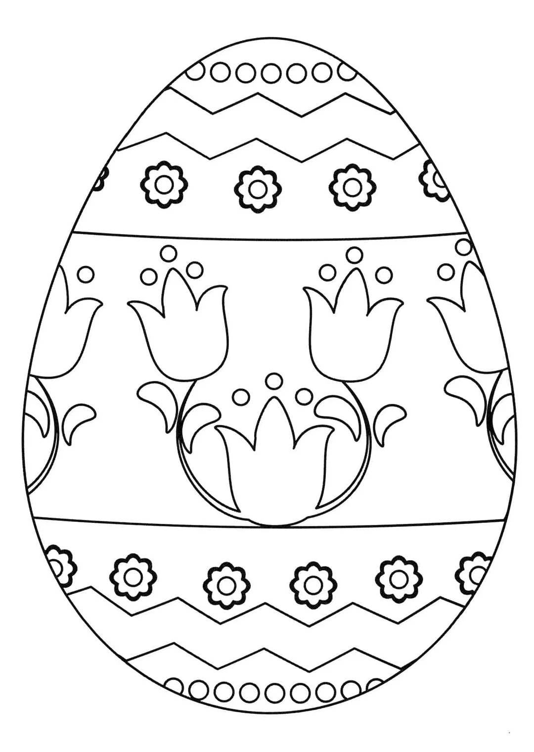 Gambar Telur Paskah Dapat dicetak