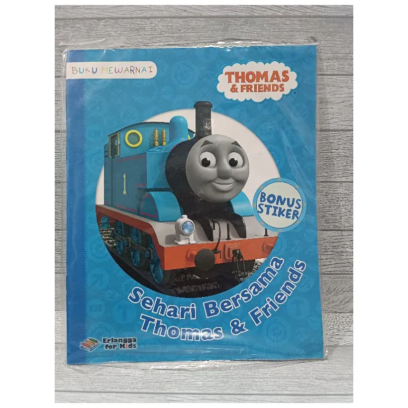 Jual buku mewarnai thomas & friends sehari bersama thomas & friends