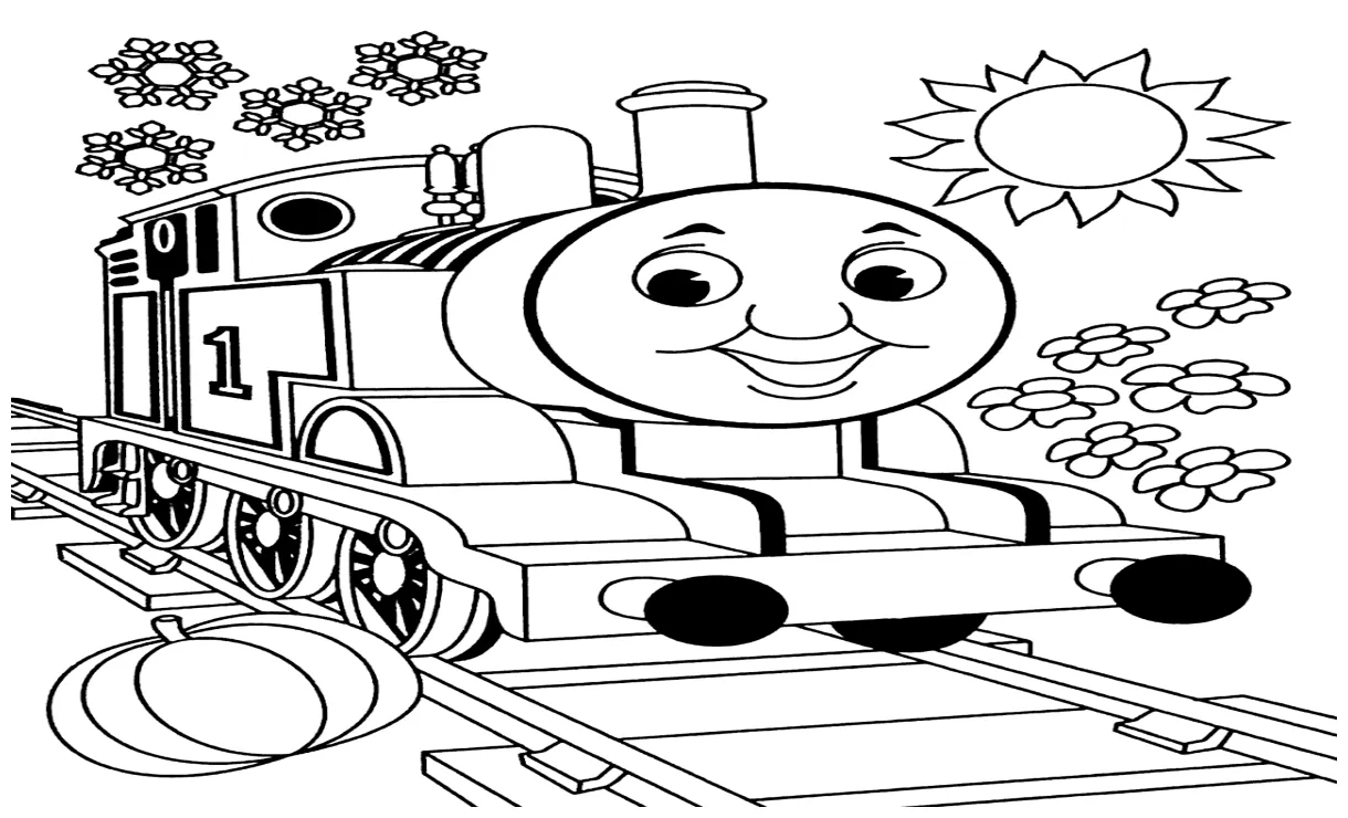 Mewarnai gambar mewarnai gambar thomas and friens