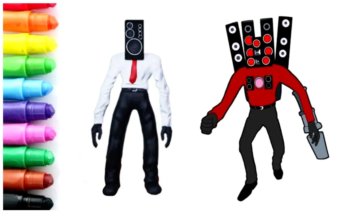 Menggambar speakerman dan titan speakerman youtube