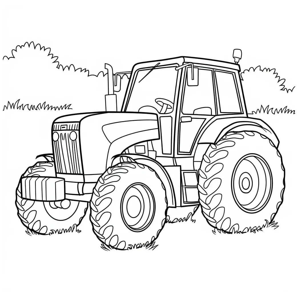 Traktor di halaman