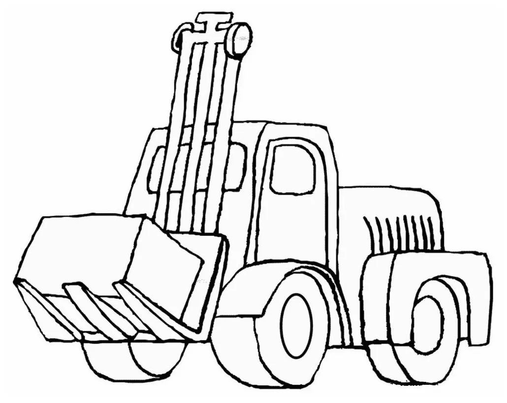Mewarnai gambar traktor mewarnai gambar