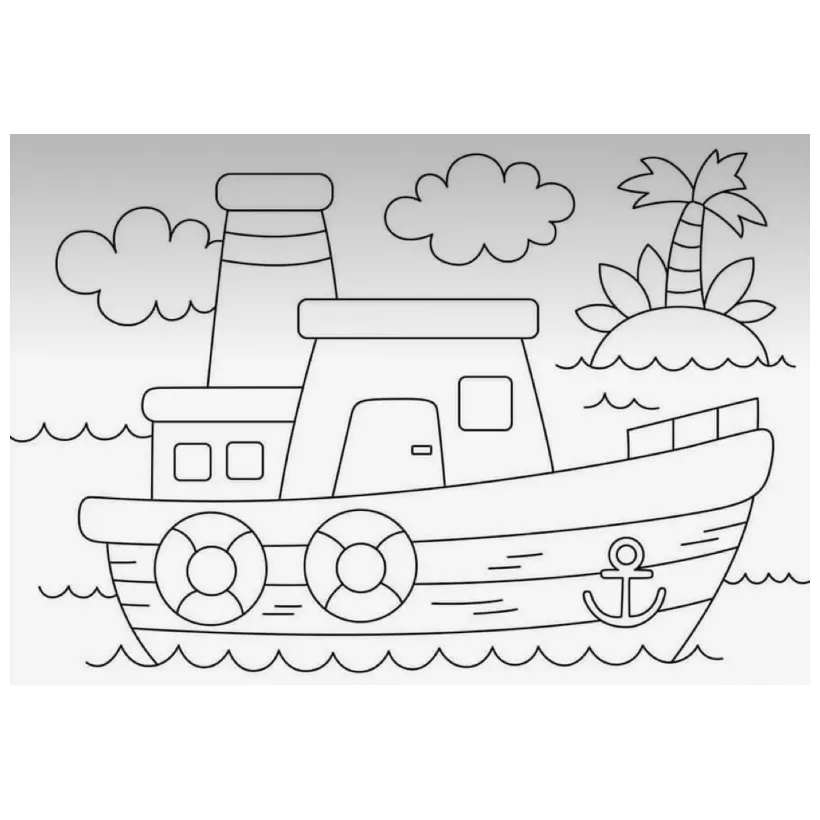 Jual mewarnai gambar transportasi worksheet anak- lembar belajar