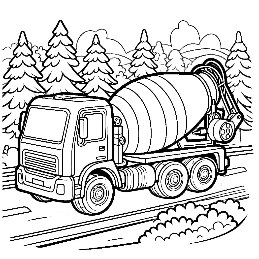 Truk Molen dan Pohon