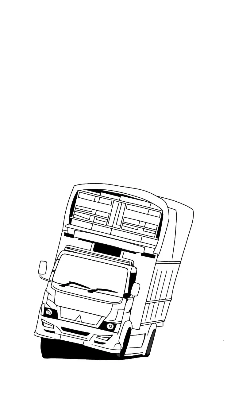 Sketsa truk indonesia/truk oleng di 2025 sketsa, halaman mewarnai