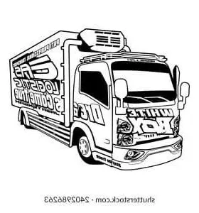 Mewarnai truk oleng