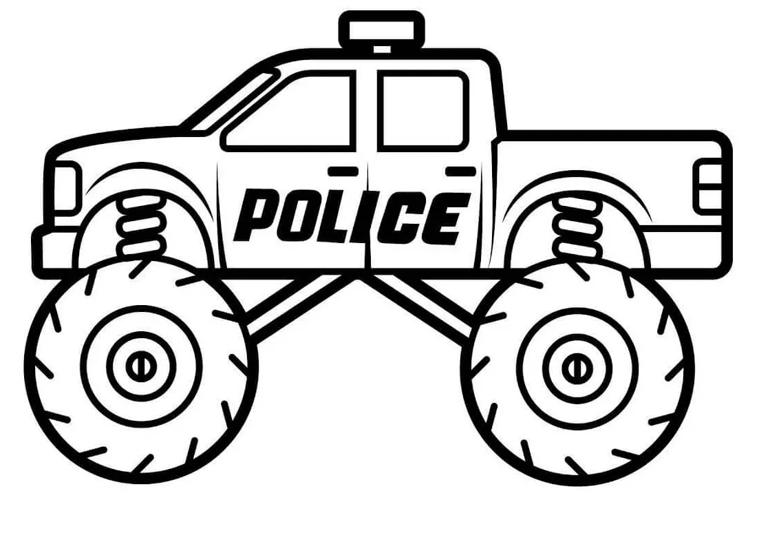Truk monster polisi
