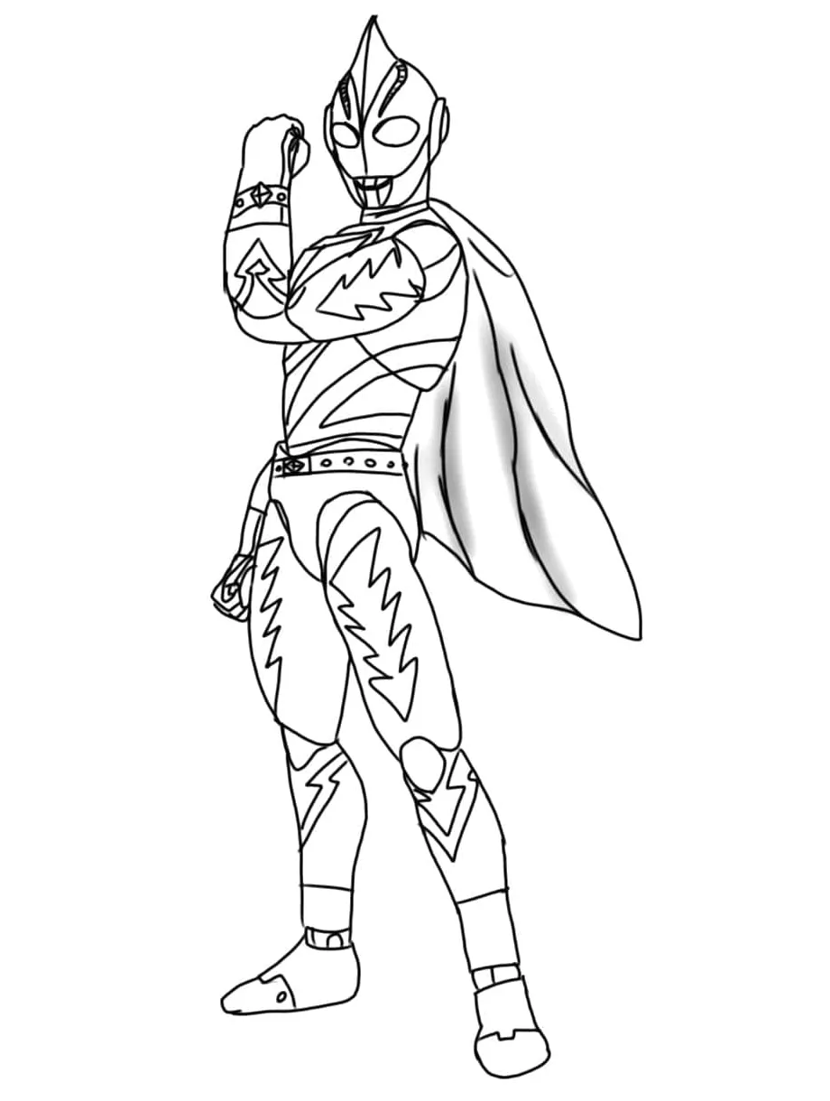 Ultraman dengan cape
