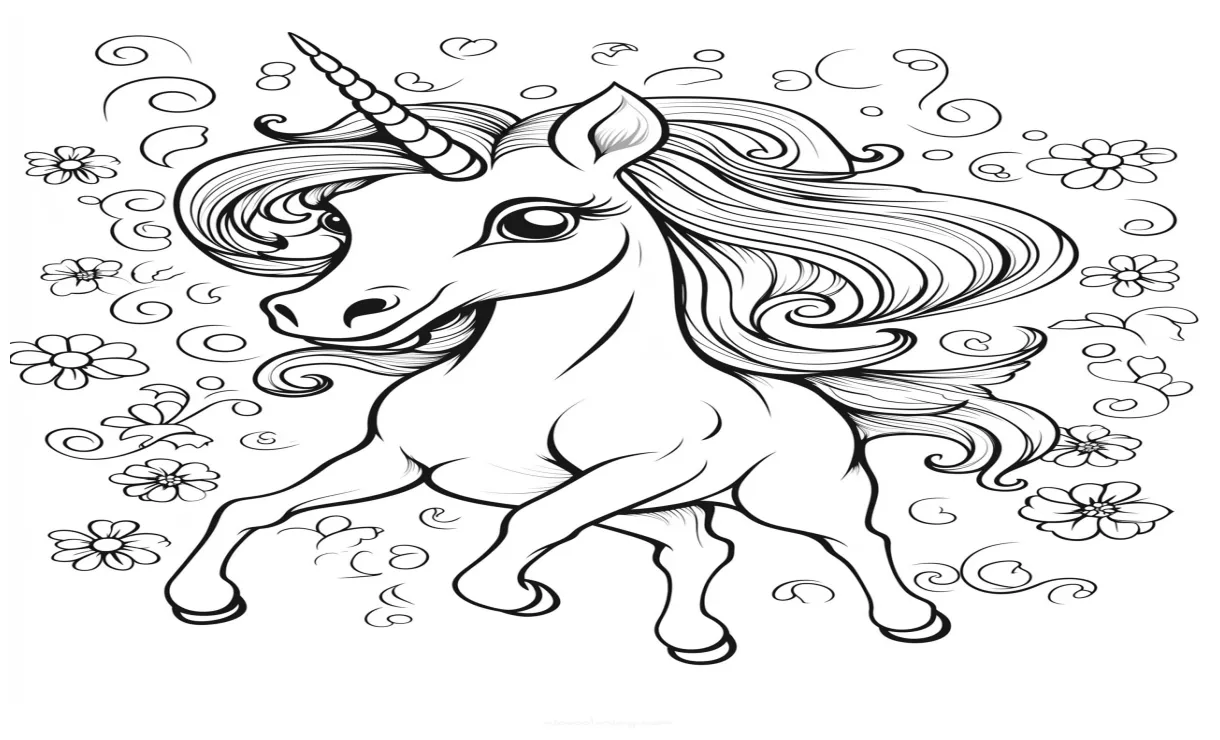 Mewarnai Unicorn Magis ing Alas Mistis