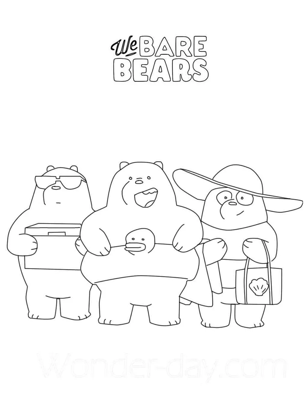 We bare bears coloring pages
