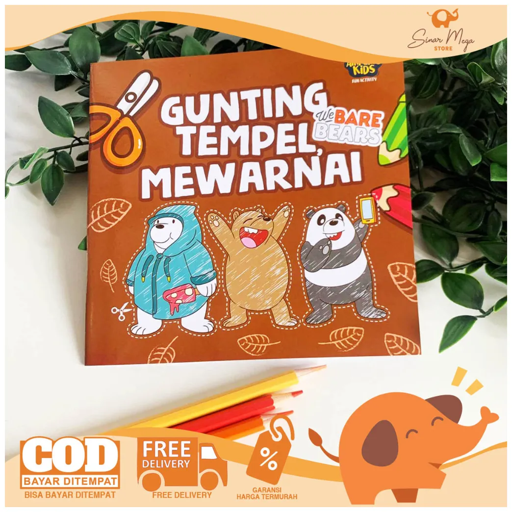Jual amazing gunting tempel wbb / buku mewarnai