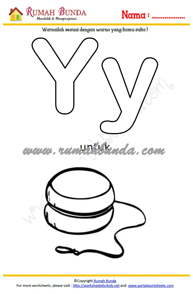 Mewarnai gambar yoyo mewarnai gambar baru